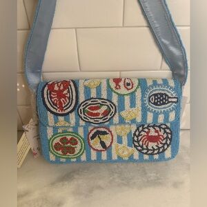 Colorful Beaded Shoulder Bag